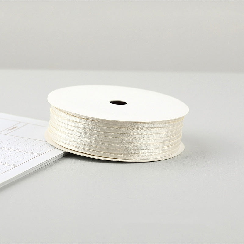 Thin Satin Ribbon 30 Meter 2mm (32 Yards 0.08”) Double Sided