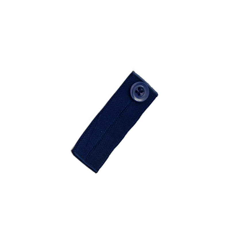 Navy 3-buttonhole elastic waist extender, single piece