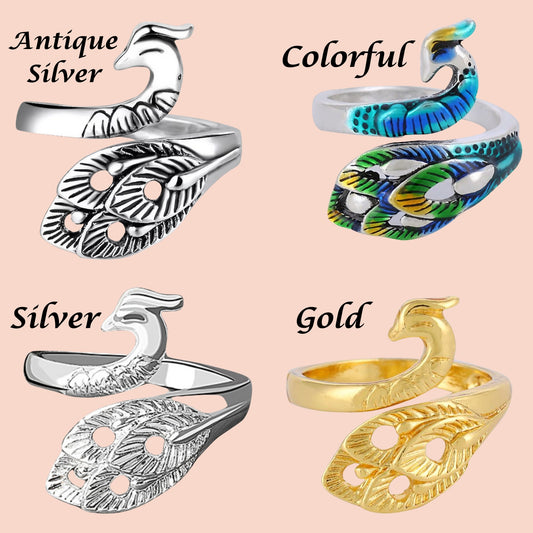 Peacock Adjustable Yarn Tension Ring for Crochet & Knitting