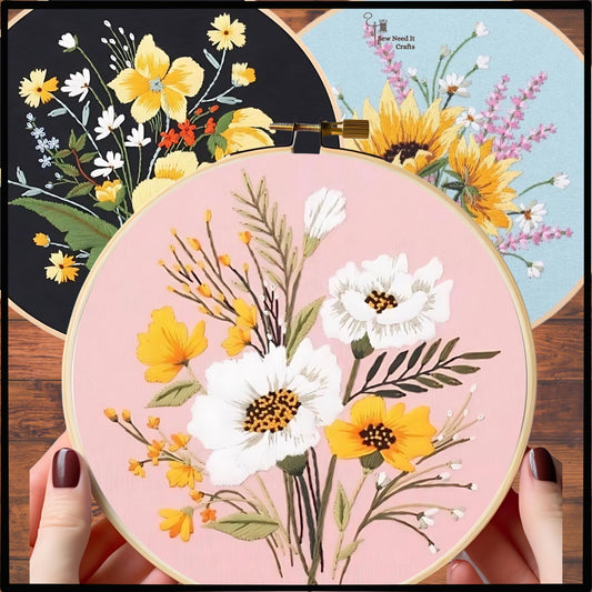 Flower DIY Embroidery Kit Set 2