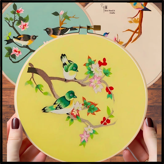 DIY Bird Embroidery Kit Set 2