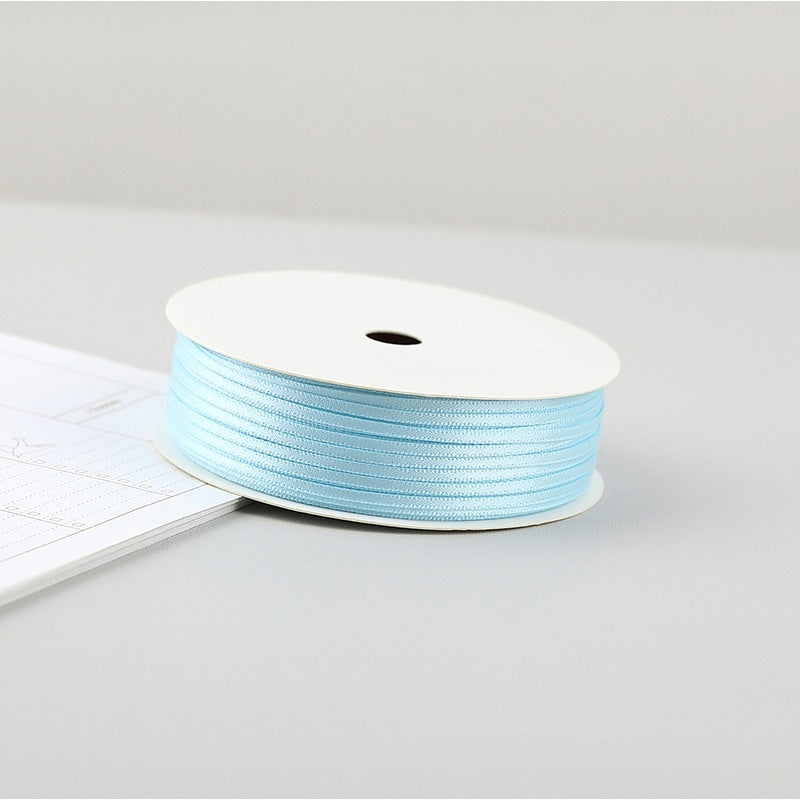 Thin Satin Ribbon 30 Meter 2mm (32 Yards 0.08”) Double Sided