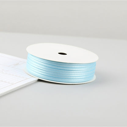 Thin Satin Ribbon 30 Meter 2mm (32 Yards 0.08”) Double Sided