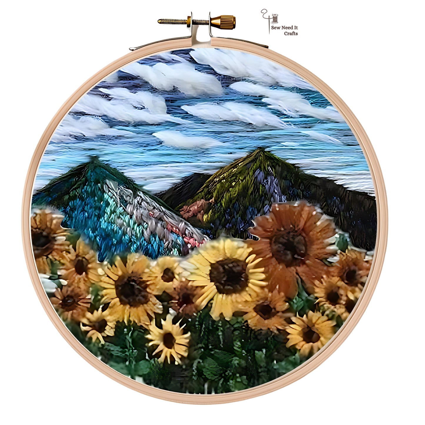 DIY Scenery Flower Embroidery Kit Set 4