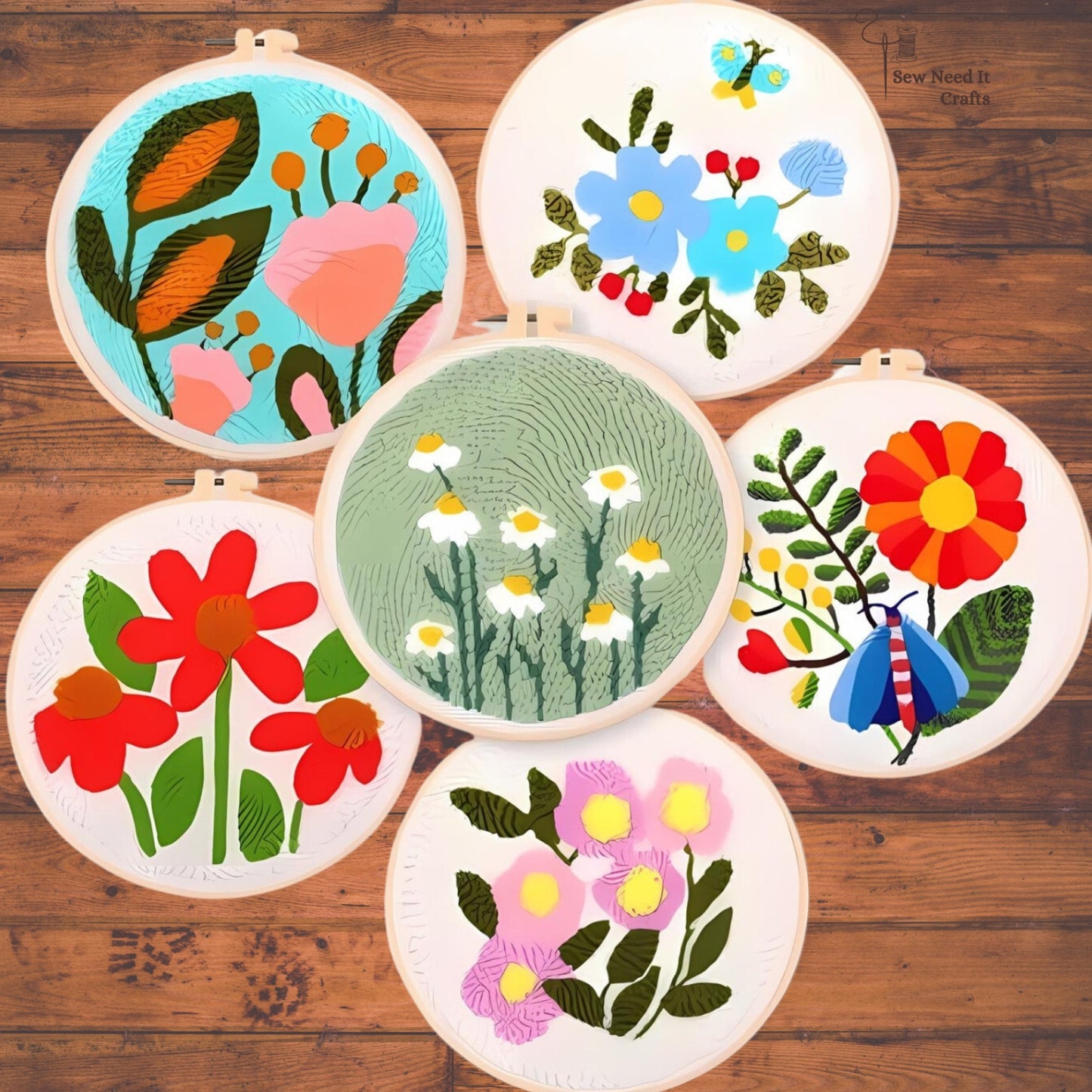 Blumenpunsch -Nadel -Kit für Anfänger