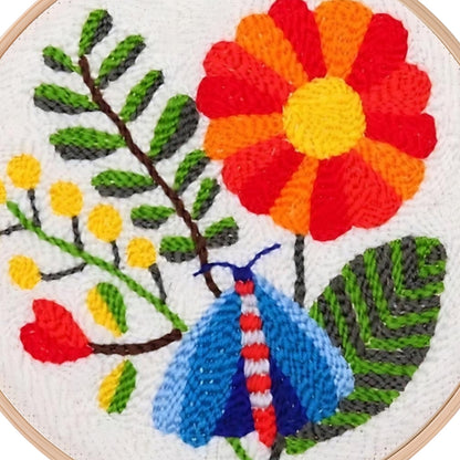 Blumenpunsch -Nadel -Kit für Anfänger