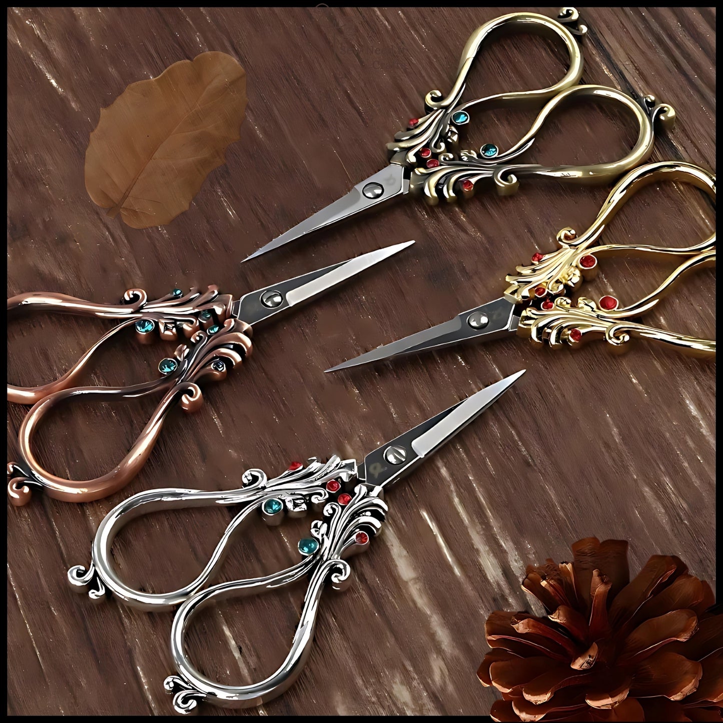 Antique Vintage Retro Phoenix Tail Scissors