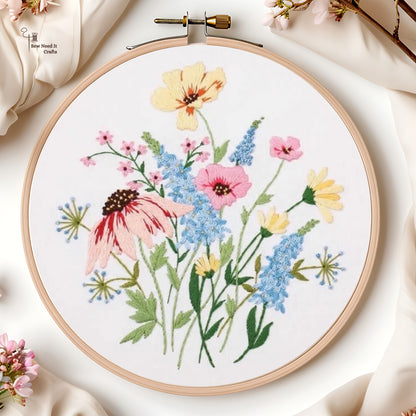 Kit de broderie de bricolage de fleur 4