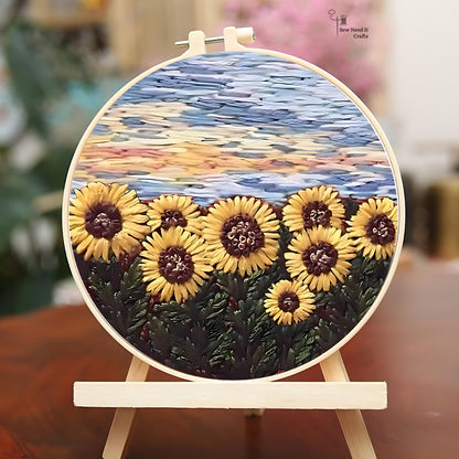 DIY Scenery Flower Embroidery Kit Set 6