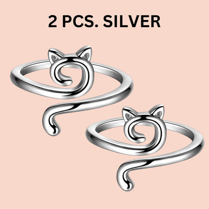 Cat Adjustable Yarn Tension Ring for Crochet & Knitting