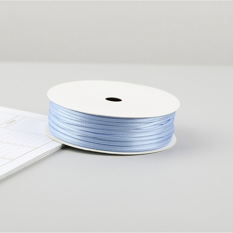 Thin Satin Ribbon 30 Meter 2mm (32 Yards 0.08”) Double Sided