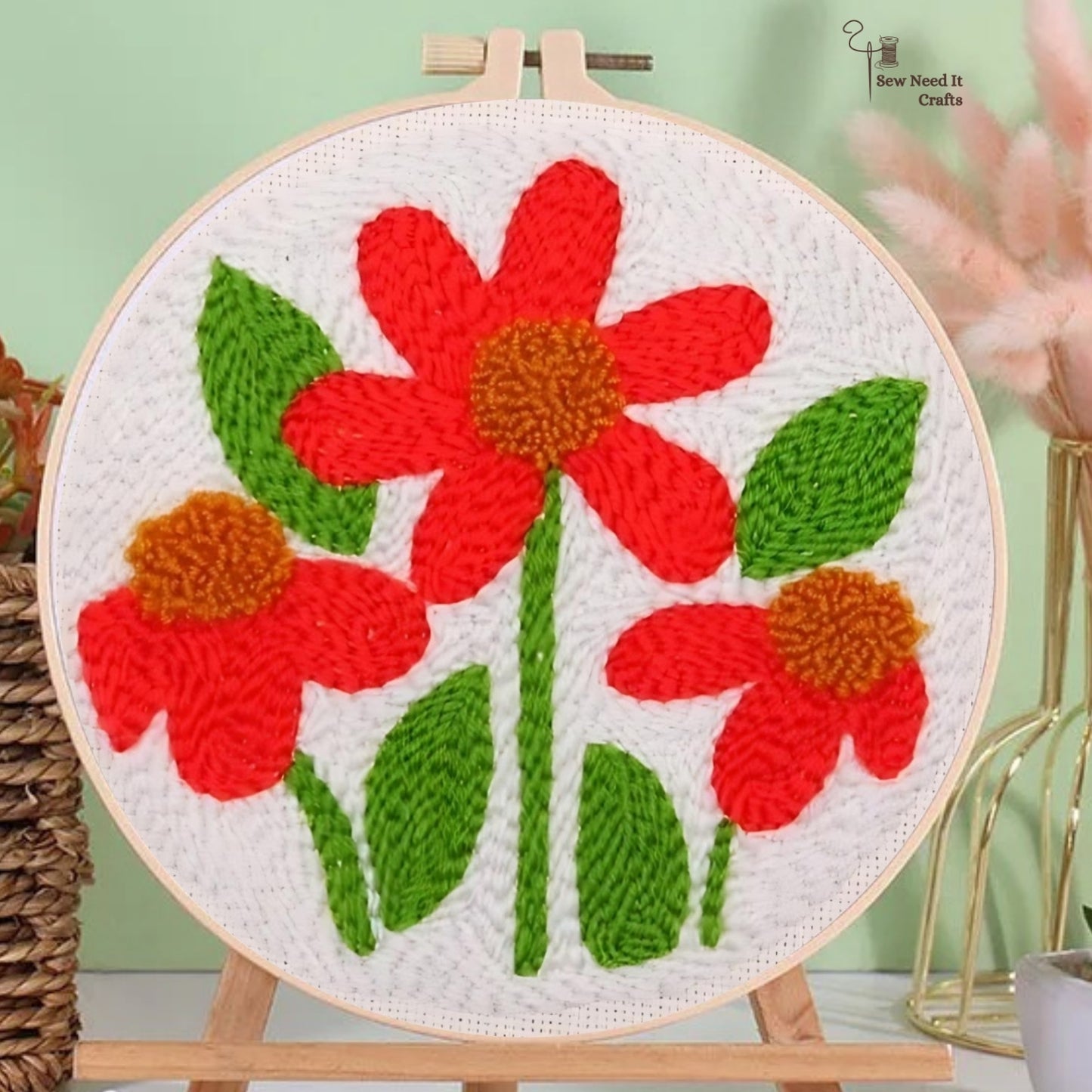 Blumenpunsch -Nadel -Kit für Anfänger