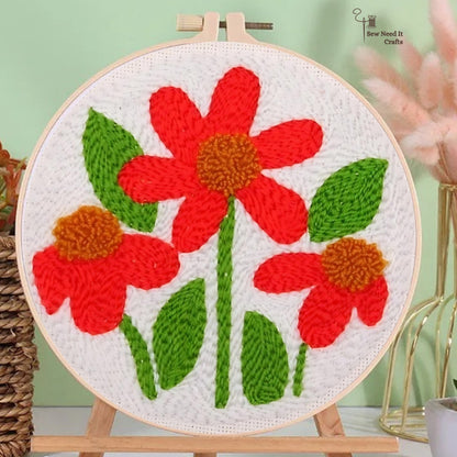 Blumenpunsch -Nadel -Kit für Anfänger