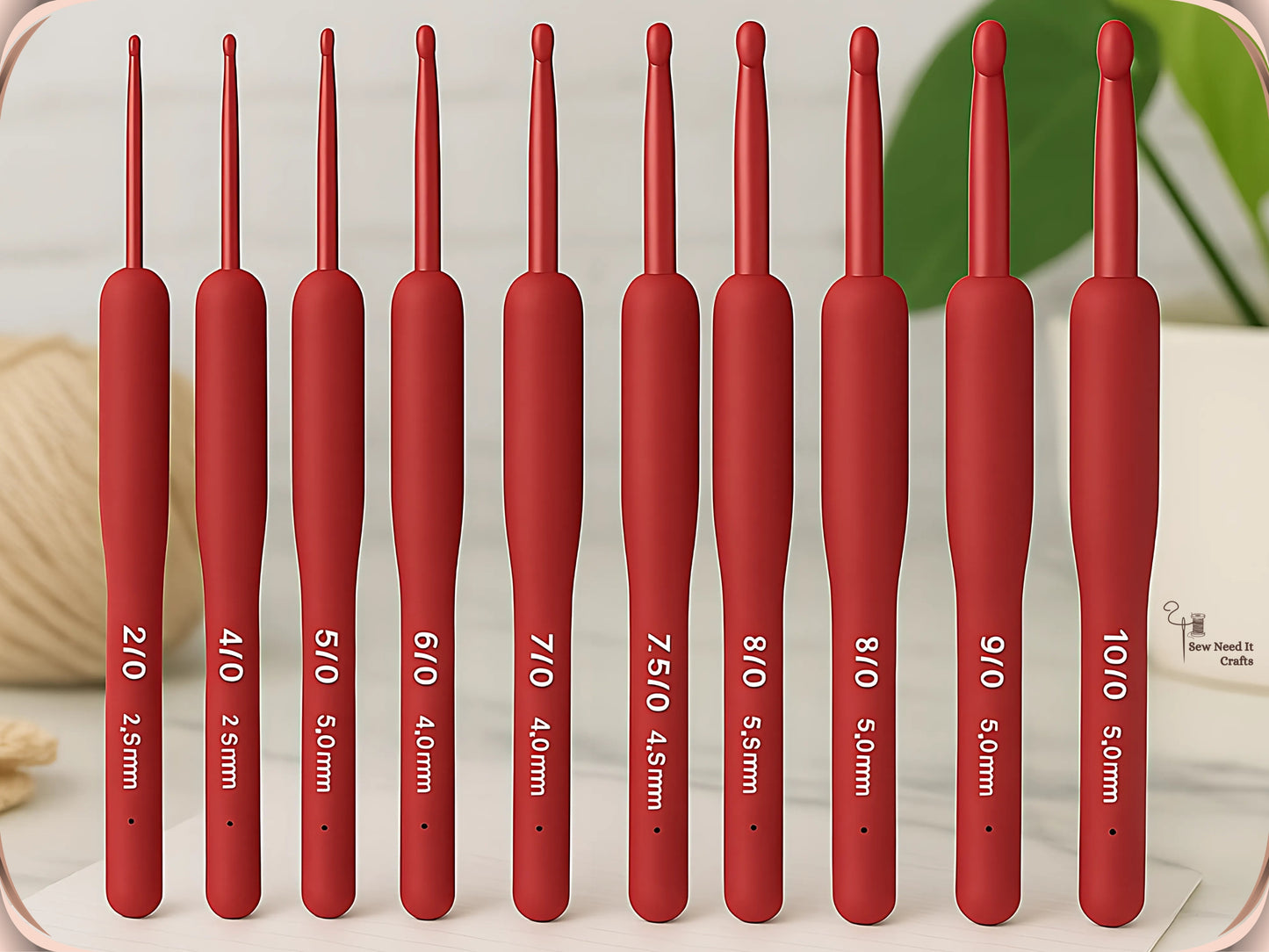 9 Pcs Ergonomic Crochet Hook Set