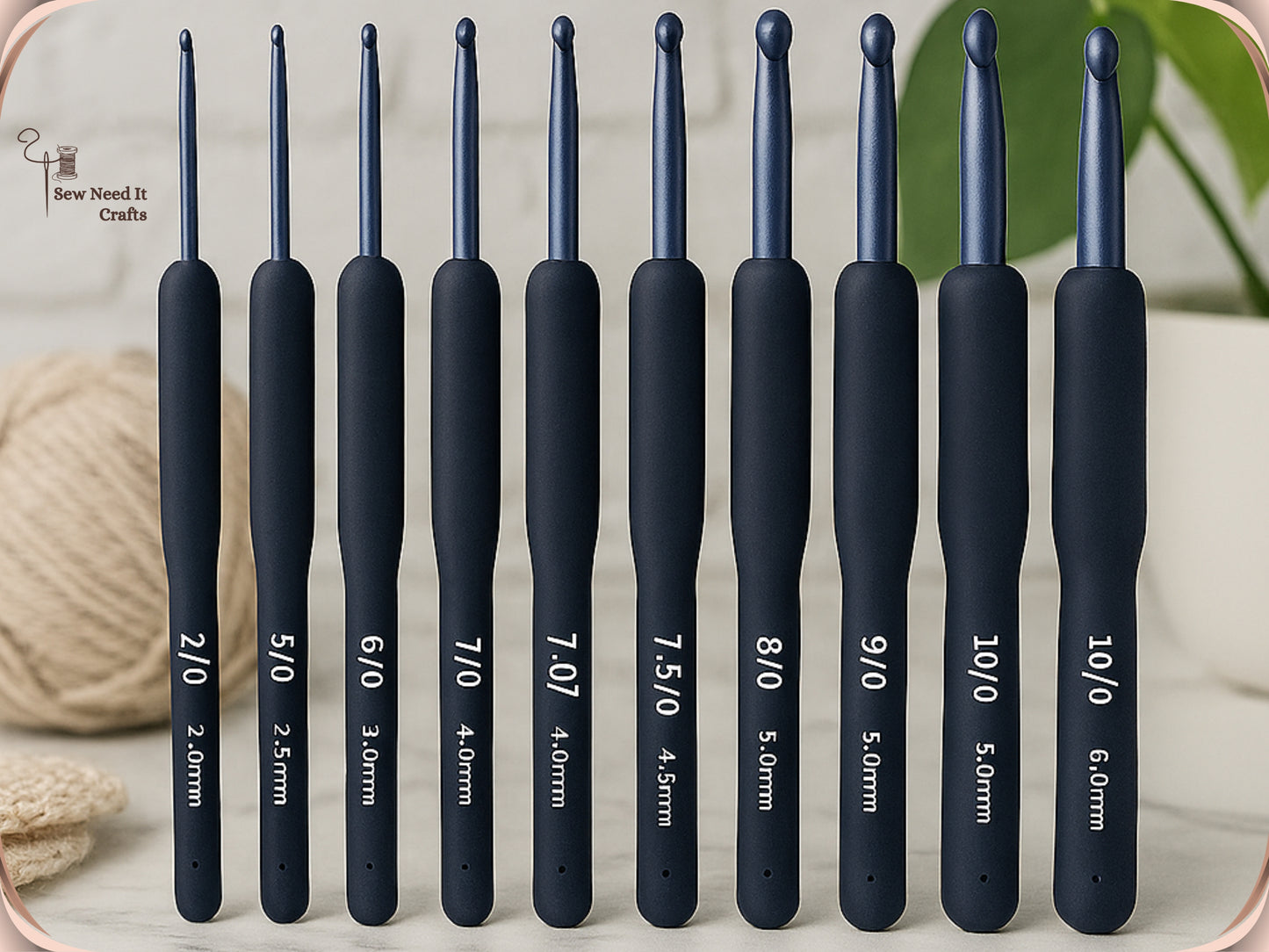 9 Pcs Ergonomic Crochet Hook Set