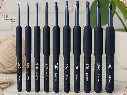 9 Pcs Ergonomic Crochet Hook Set