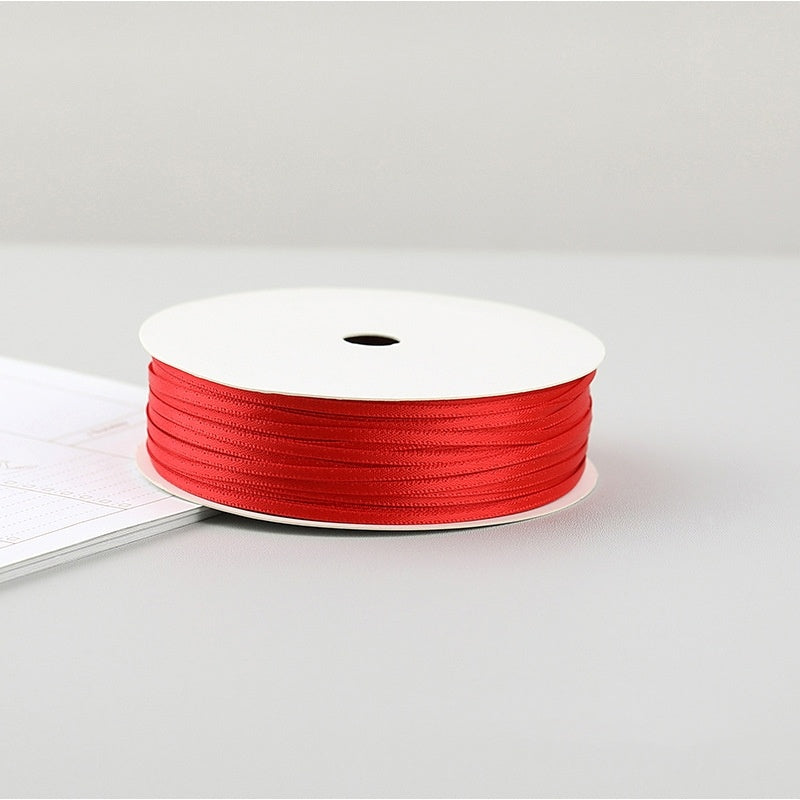 Thin Satin Ribbon 30 Meter 2mm (32 Yards 0.08”) Double Sided
