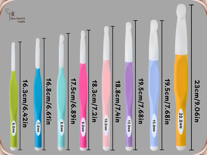 Large Crochet Hooks 6mm–20mm for Chunky Yarn