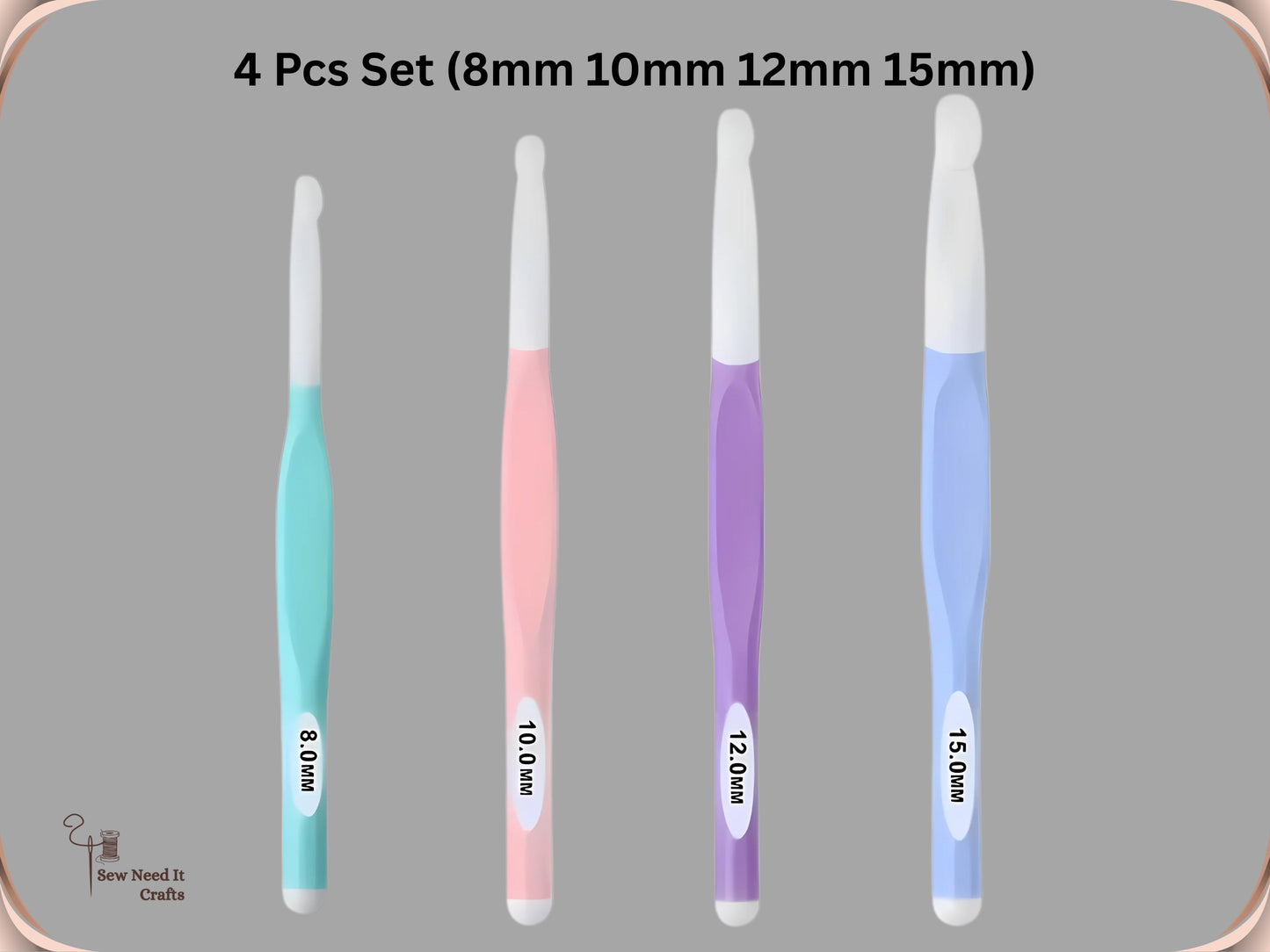 Large Crochet Hooks 6mm–20mm for Chunky Yarn