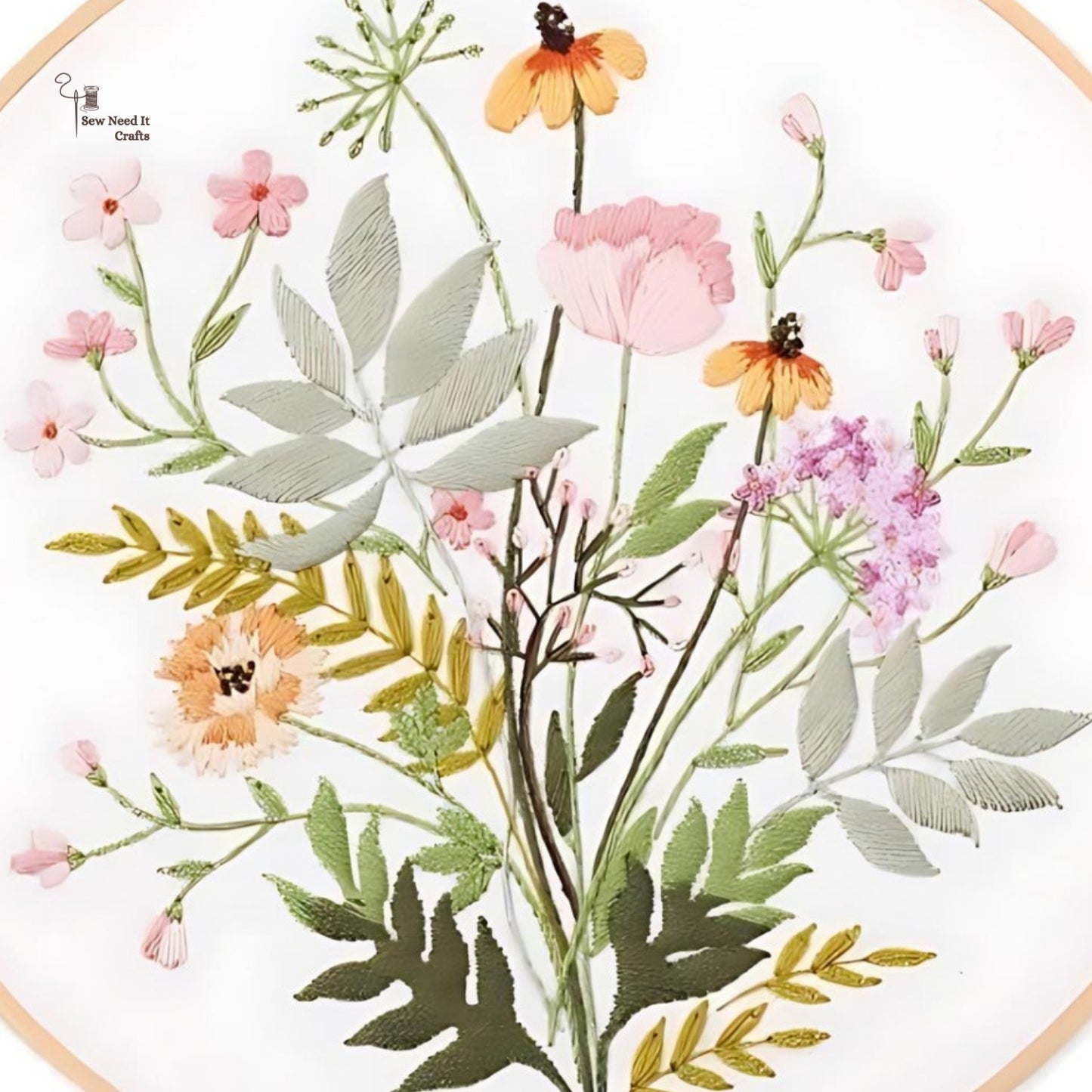 Kit de broderie de bricolage de fleur 4
