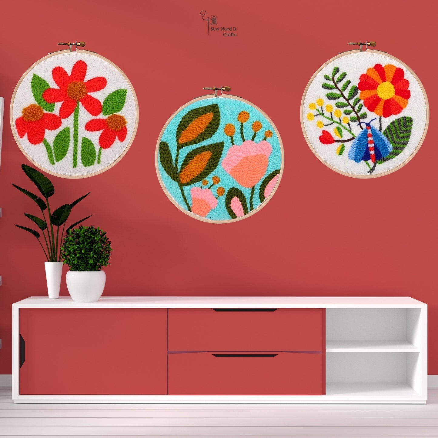 Blumenpunsch -Nadel -Kit für Anfänger