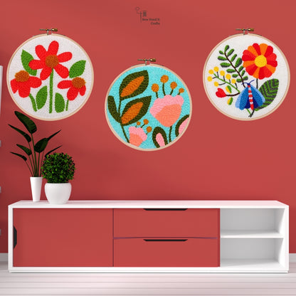 Blumenpunsch -Nadel -Kit für Anfänger