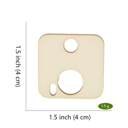 Style C rounded square wooden embroidery floss organizer boards, 50 piece set