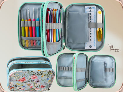 Crochet Storage Case For Crochet Hooks and Crochet Accessories
