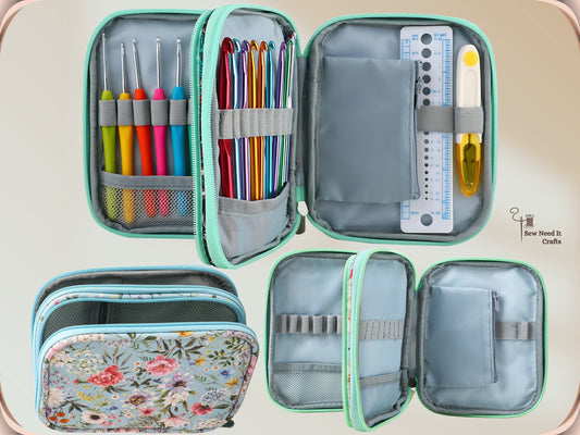 Crochet Storage Case For Crochet Hooks and Crochet Accessories