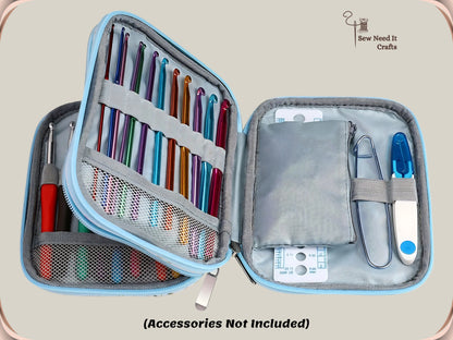 Crochet Storage Case For Crochet Hooks and Crochet Accessories
