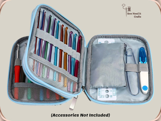 Crochet Storage Case For Crochet Hooks and Crochet Accessories