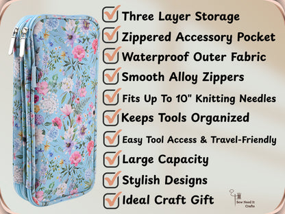 Knitting and Crochet Needles & Accessories Organizer and Storage Case