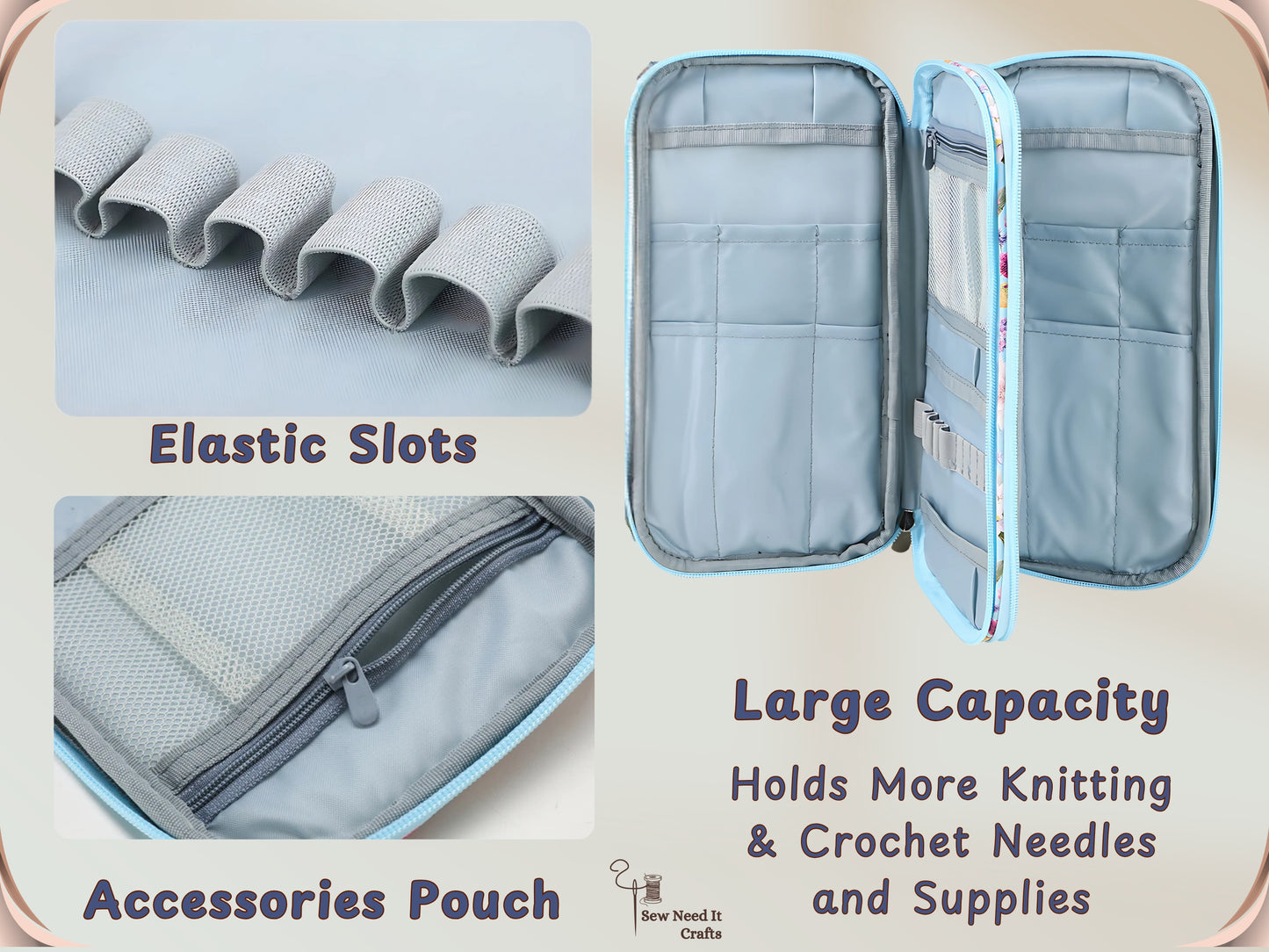 Knitting and Crochet Needles & Accessories Organizer and Storage Case