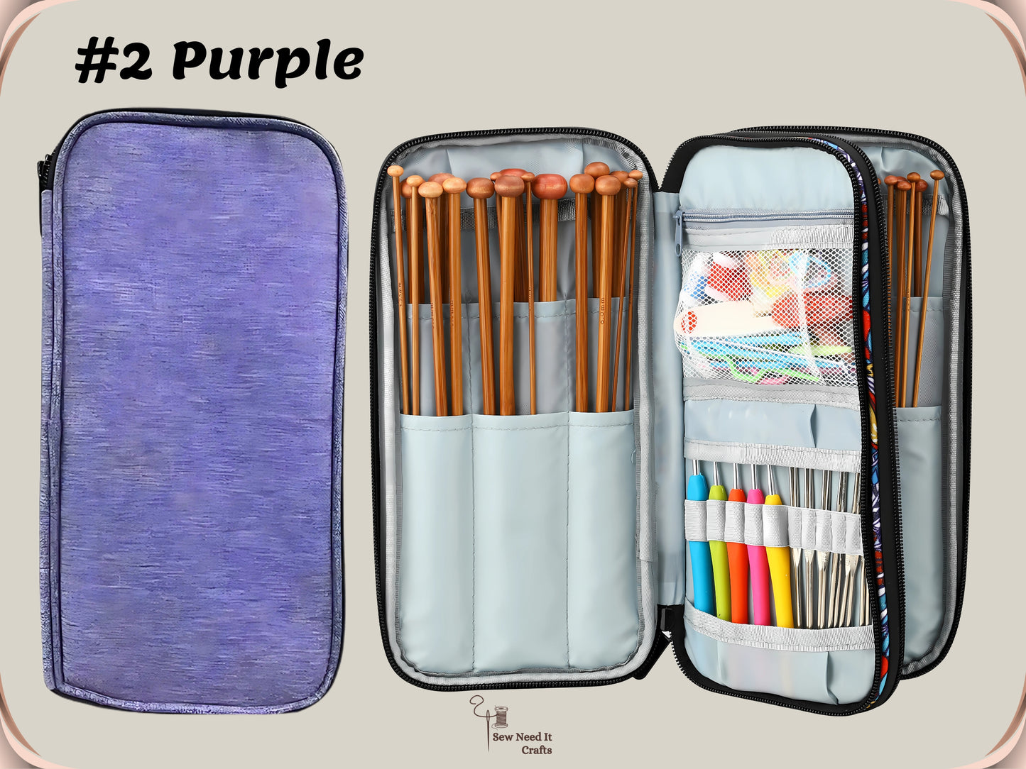 Knitting and Crochet Needles & Accessories Organizer and Storage Case