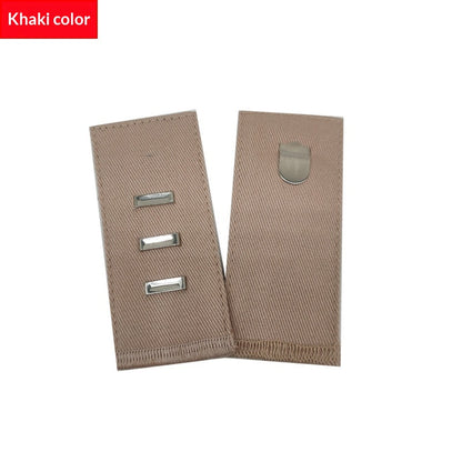 Khaki hook and bar cotton waist extender, single piece