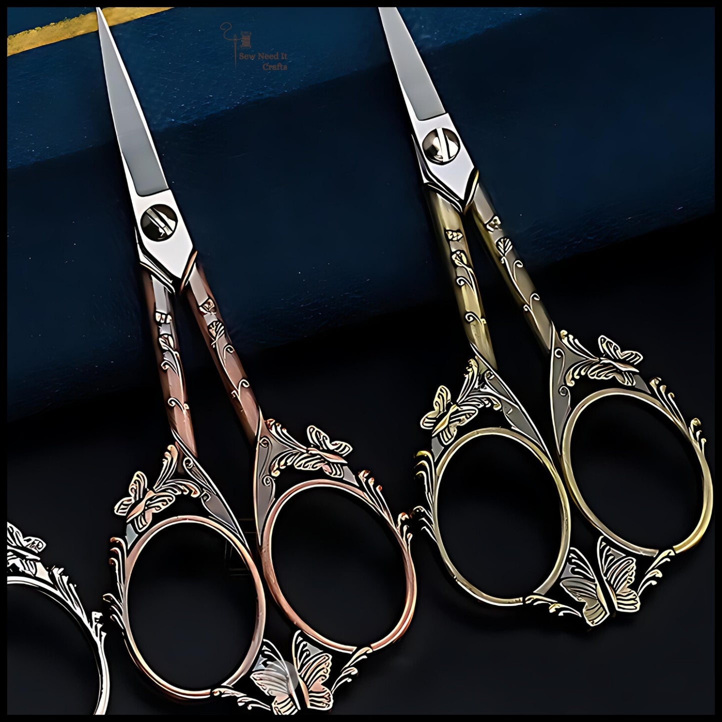 Vintage Butterfly Metal Scissors