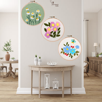 Blumenpunsch -Nadel -Kit für Anfänger