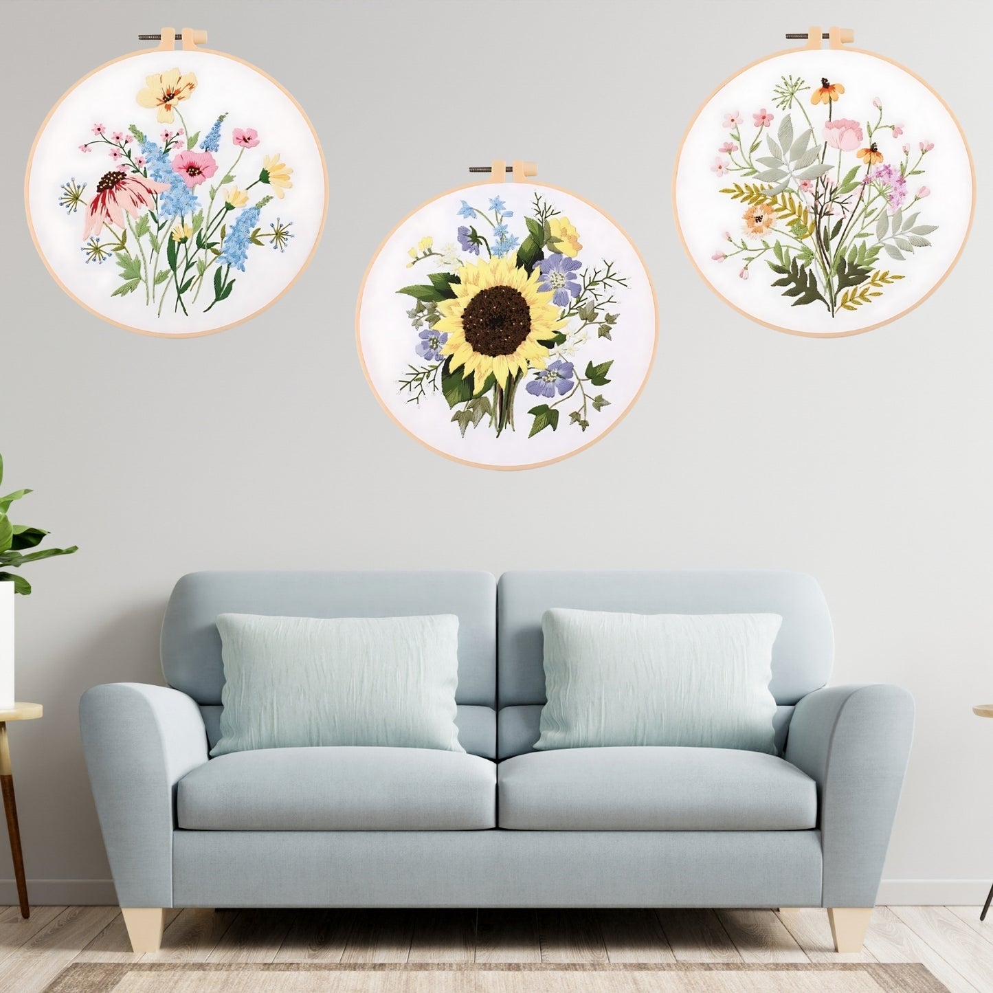 Kit de broderie de bricolage de fleur 4
