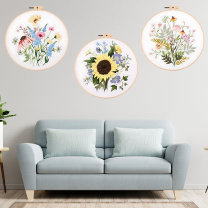 Kit de broderie de bricolage de fleur 4