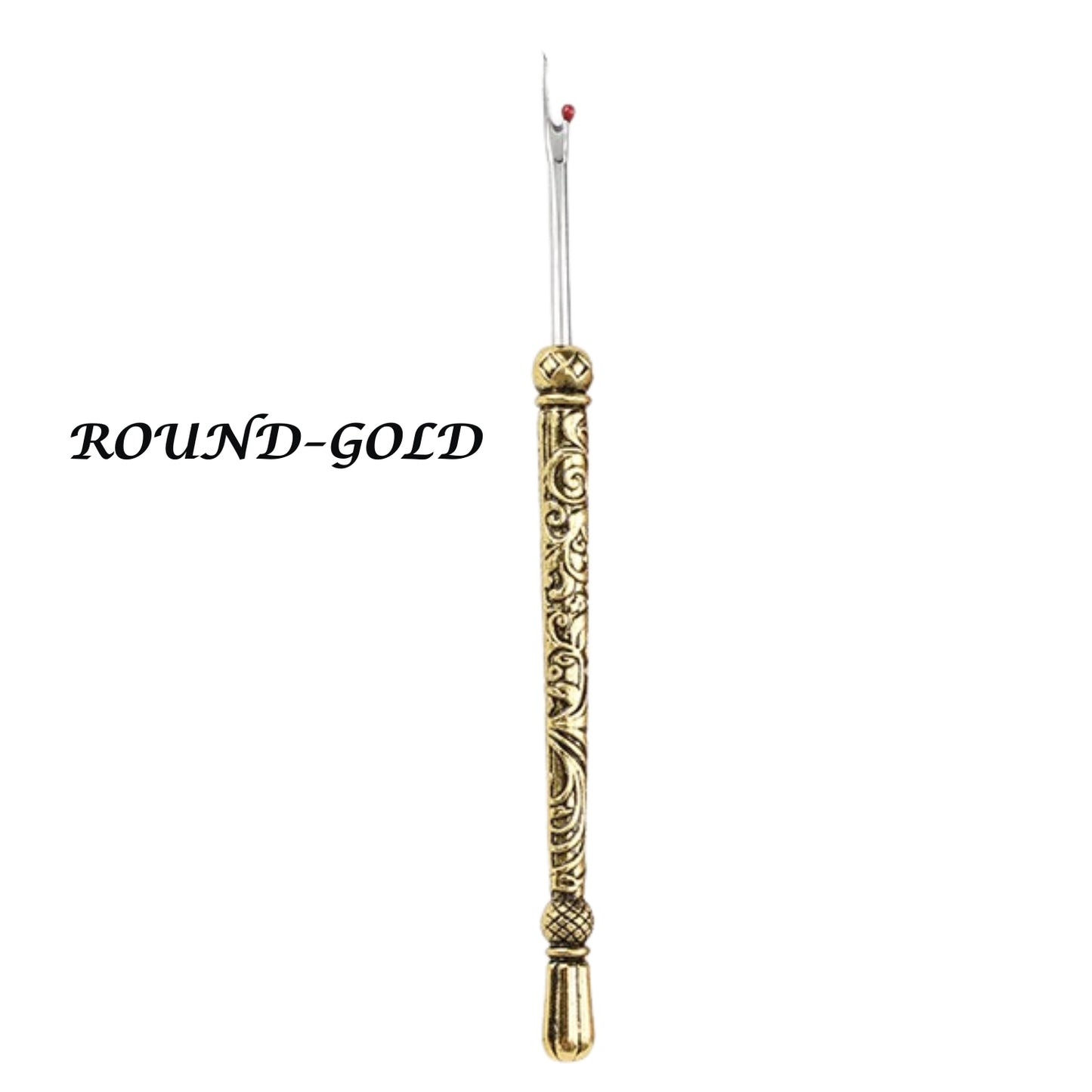 Elegante Metallgravierte antike Retro -Naht -Ripper