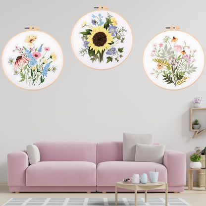 Kit de broderie de bricolage de fleur 4
