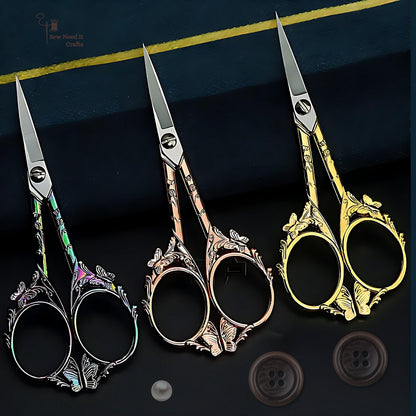 Vintage Butterfly Metal Scissors