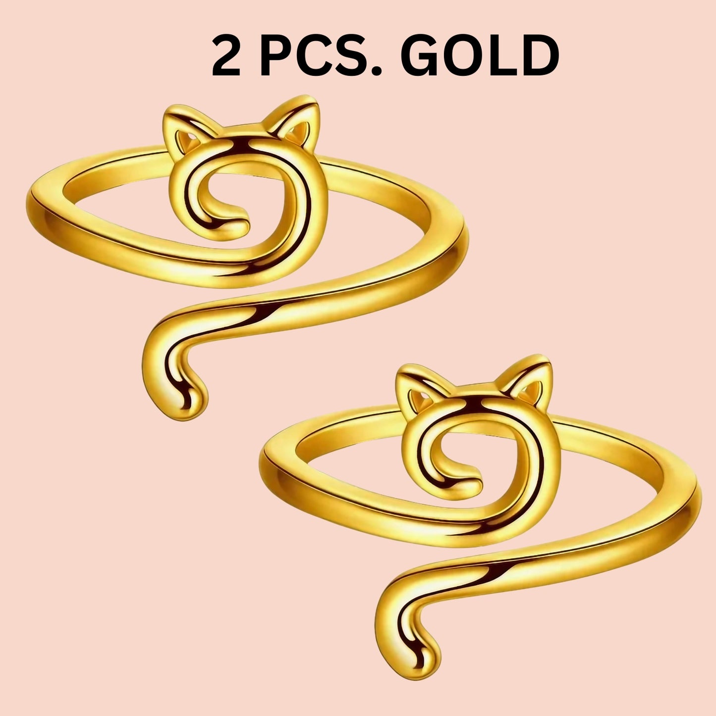 Cat Adjustable Yarn Tension Ring for Crochet & Knitting