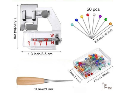 Complete Sewing Bias Tape Maker Kit