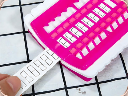 Embroidery Thread Organizer 30/50 Slots with Replaceable Number Cards, Built-In Needle Holder