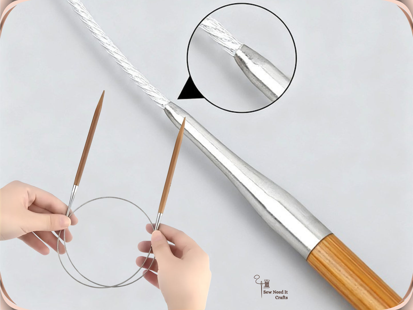 Wood Circular Knitting Needles 80cm 3-10mm, Bamboo Circular Knitting Needles