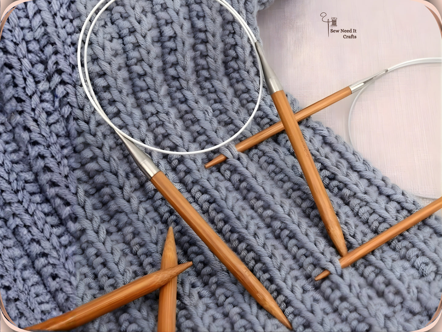 Wood Circular Knitting Needles 80cm 3-10mm, Bamboo Circular Knitting Needles