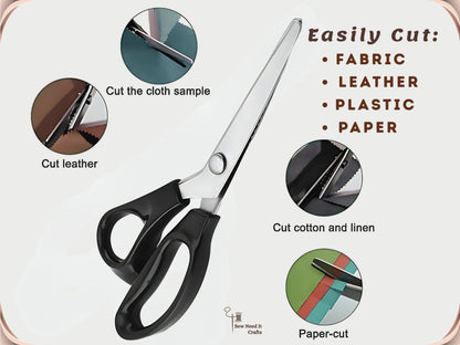 Zigzag, Scallop Professional Pinking Scissors