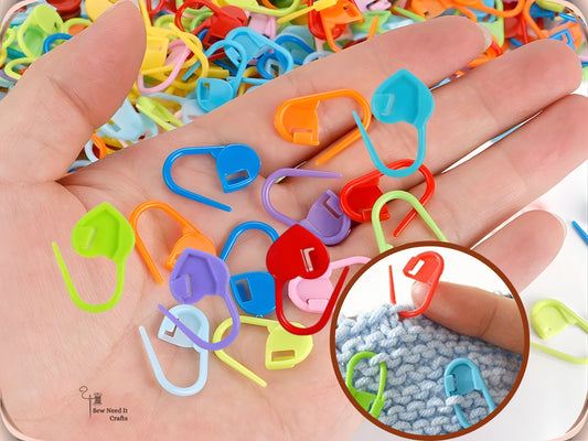 50/100/200 Pcs Stitch Markers, Knitting & Crochet Stitch Markers