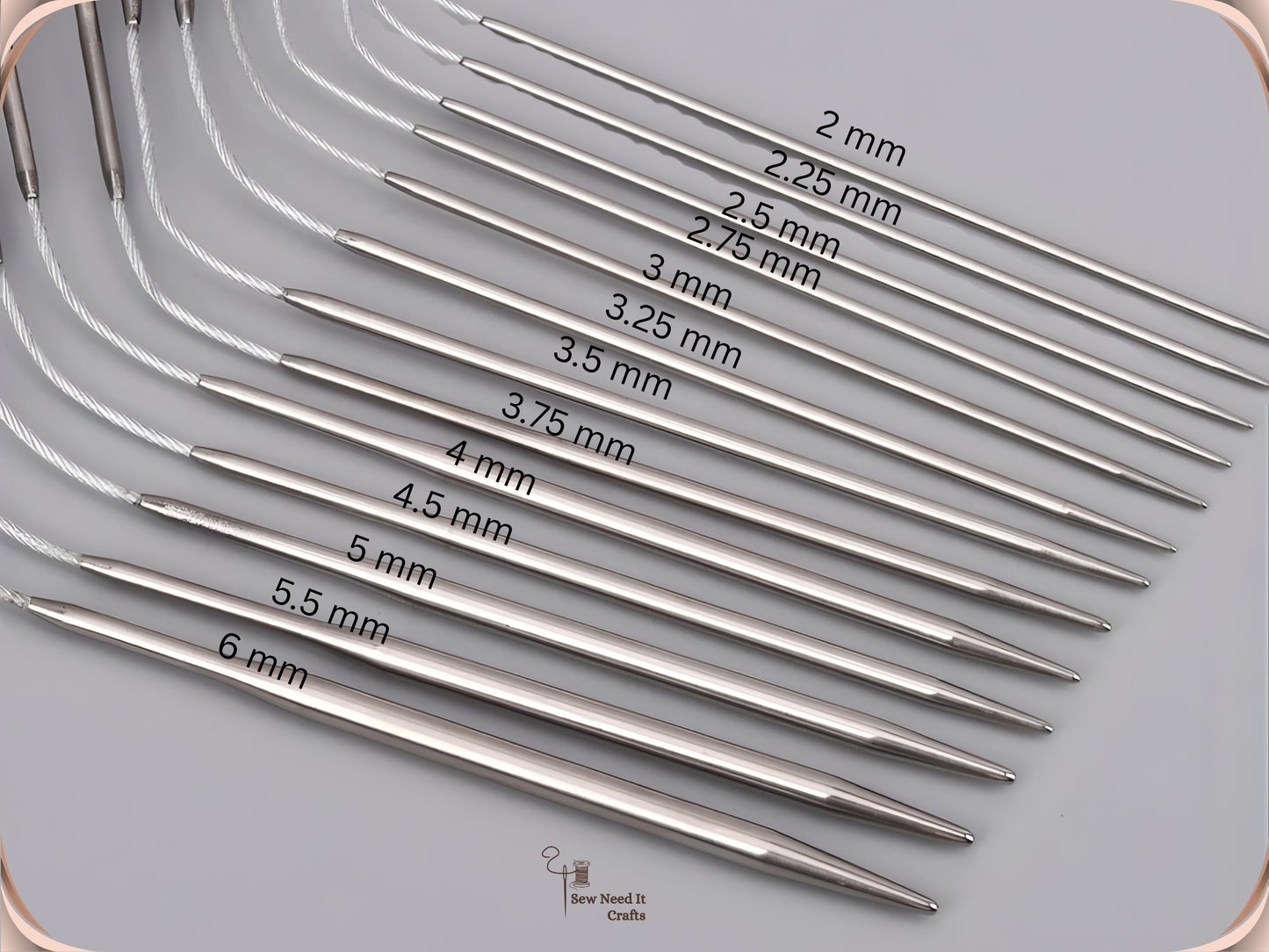 3 pcs Sock Knitting Needles 9 Inch / 23 cm Circular Knitting Needles, Baby Clothes Knitting Needles
